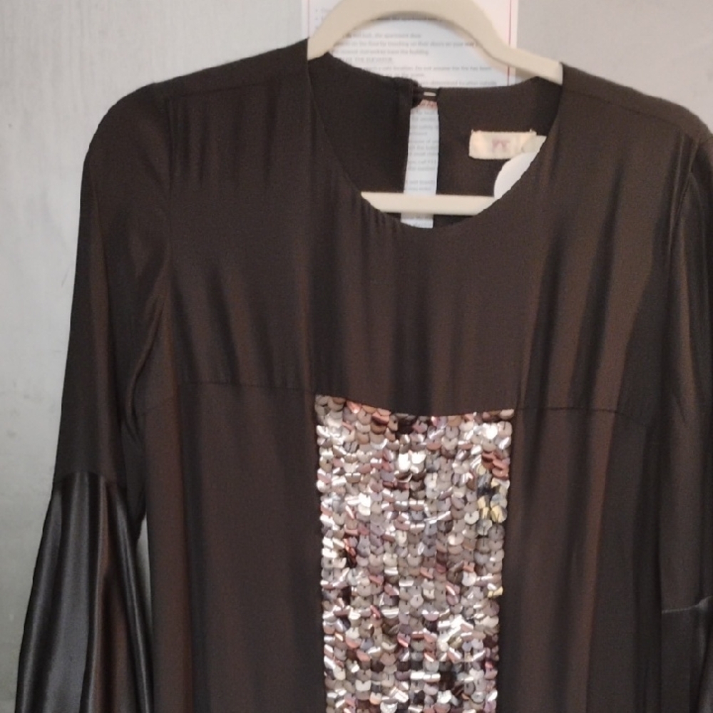 Black Dress with Sequin Detail